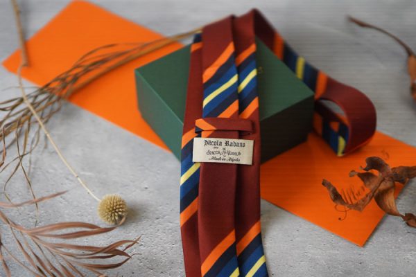 ネクタイ 5color ストライプ｜SPACCA NEAPOLIS Nicola Radano Made in Italy