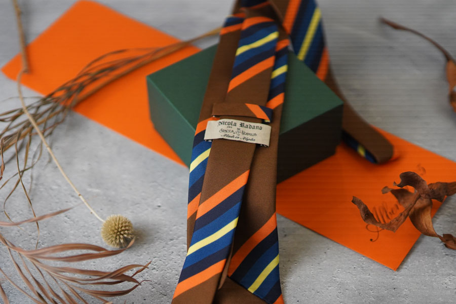 ネクタイ 5color ストライプ|SPACCA NEAPOLIS Nicola Radano Made in Italy